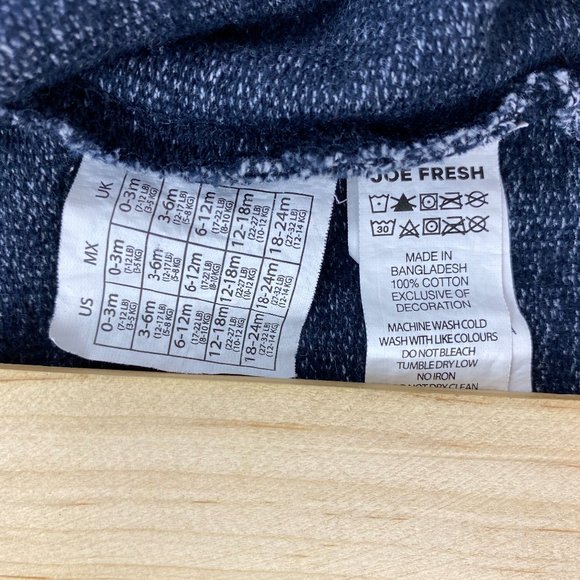 Baseball Jacket Coat Gray Blue Snap Button Baby Toddler 18-24 months - Picture 3 of 4